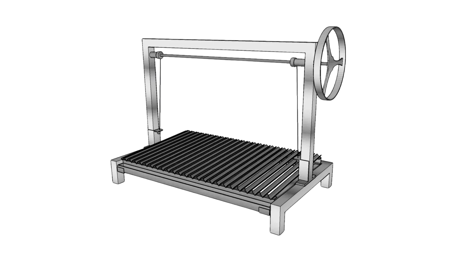 Fixed Ready-to-use Standard Grill Simple - The classic Asado, fully assembled