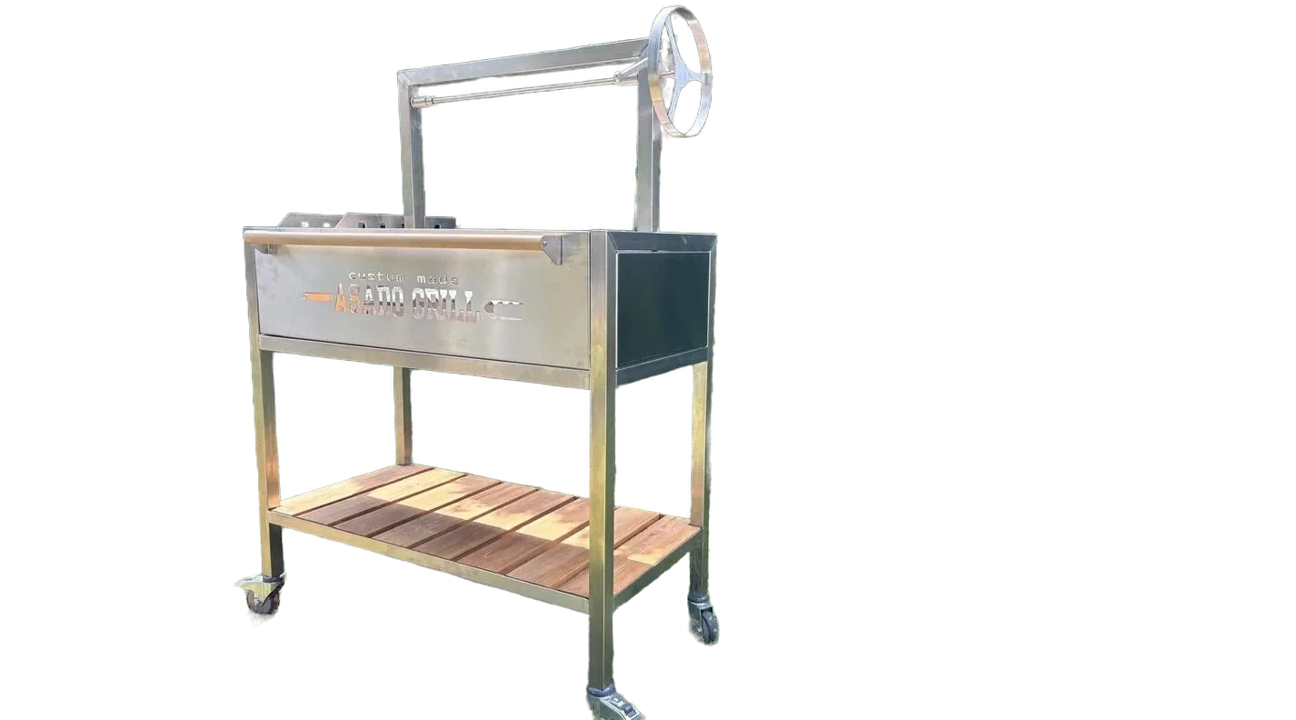 Standard Grill Premium - Flagship parrilla with teak wood compartment